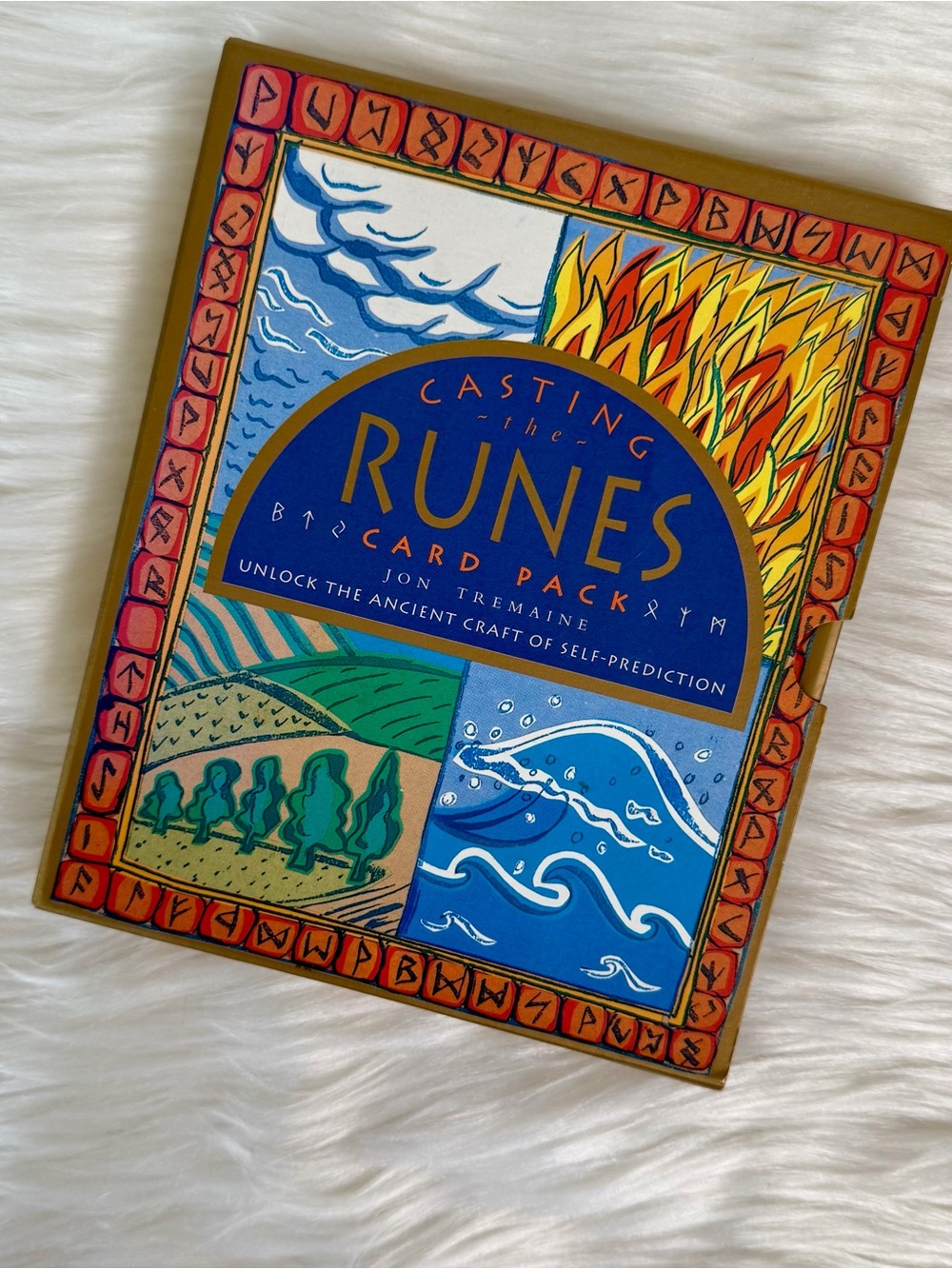Casting the Runes Card. Pack and Book Set Out of Print